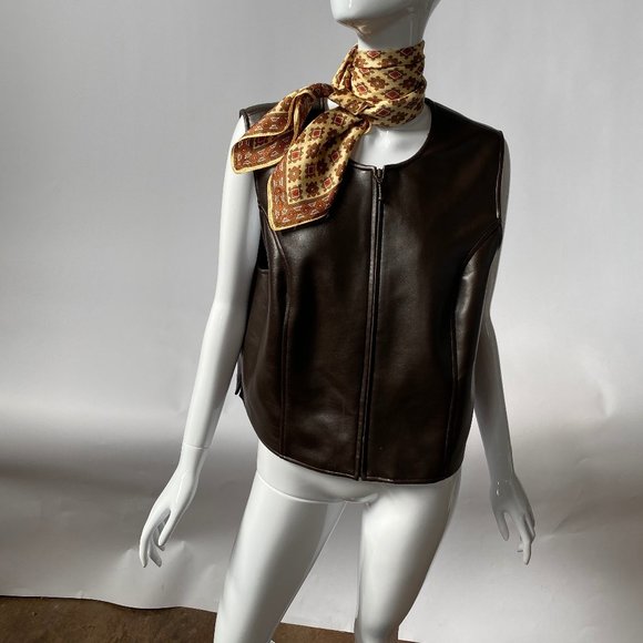 Karen Scott Vegan Leather Vest - Picture 4 of 11